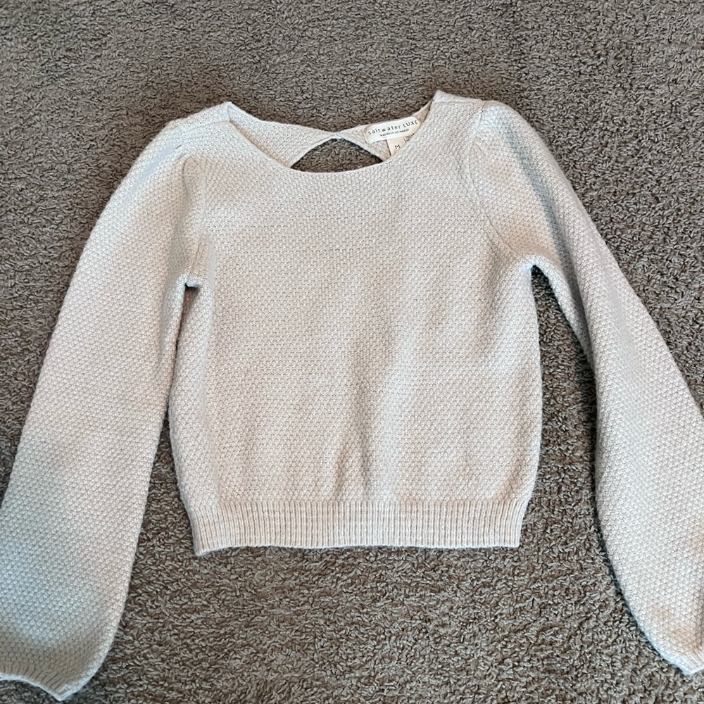 Open back sweater